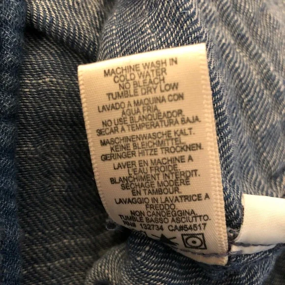 Anthropologie | Cloth & Stone Chambray Cold Shoulder Dress Women's size XS - Picture 7 of 7